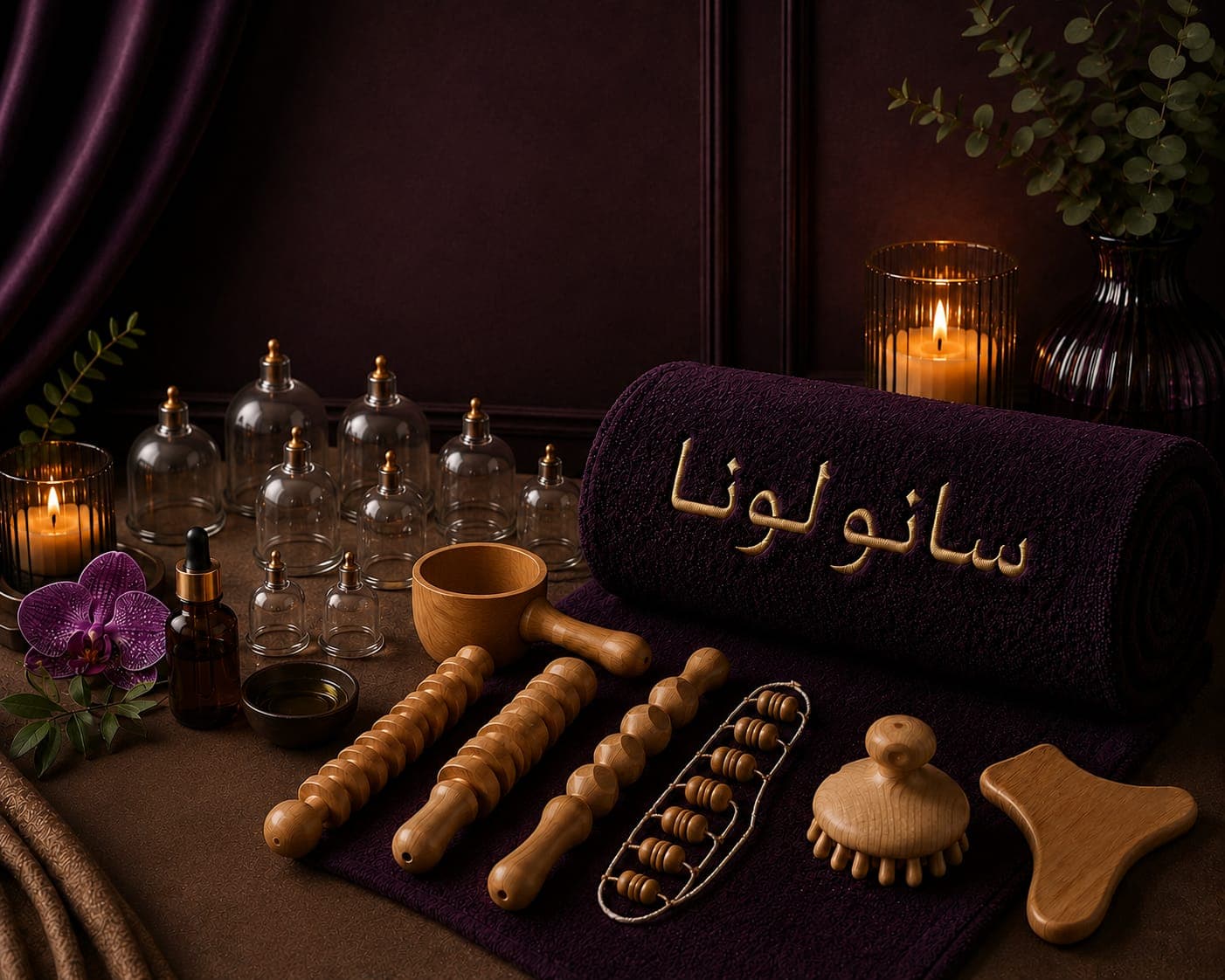 لمفاوي مع كاسات الهواء