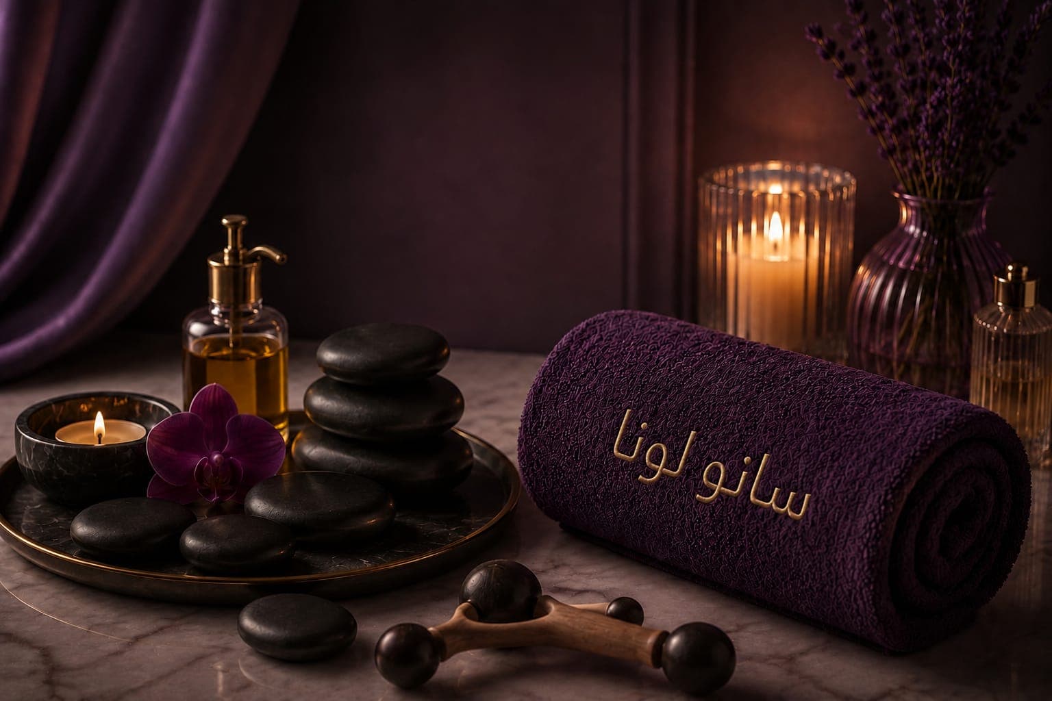 مساج الأحجار الساخنة